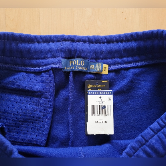 Polo Ralph Lauren Men's XXL Blue Sweatpants Tear Away Joggers Track Logo NWT - Picture 12 of 16